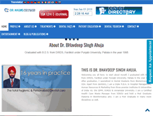 Tablet Screenshot of drbhavdeep.com